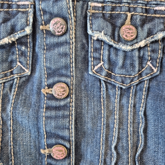 Gap Girls Blue Denim Jacket Size 18-24M - Picture 2 of 3